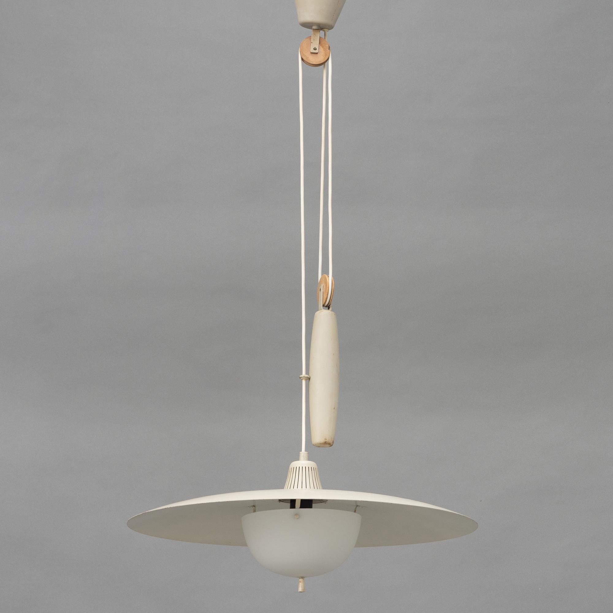 Alf Svensson, a model 'T-6H' ceiling lamp, Bergboms, mid 20th Century.