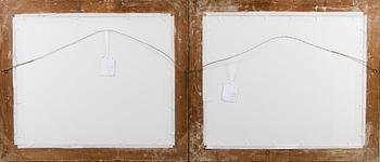 LITOGRAFIER, 2 ST, Eduard Friedrich Leybold, efter, J.Rauh, L.T. Neumann, Wien 1800-talets mitt.