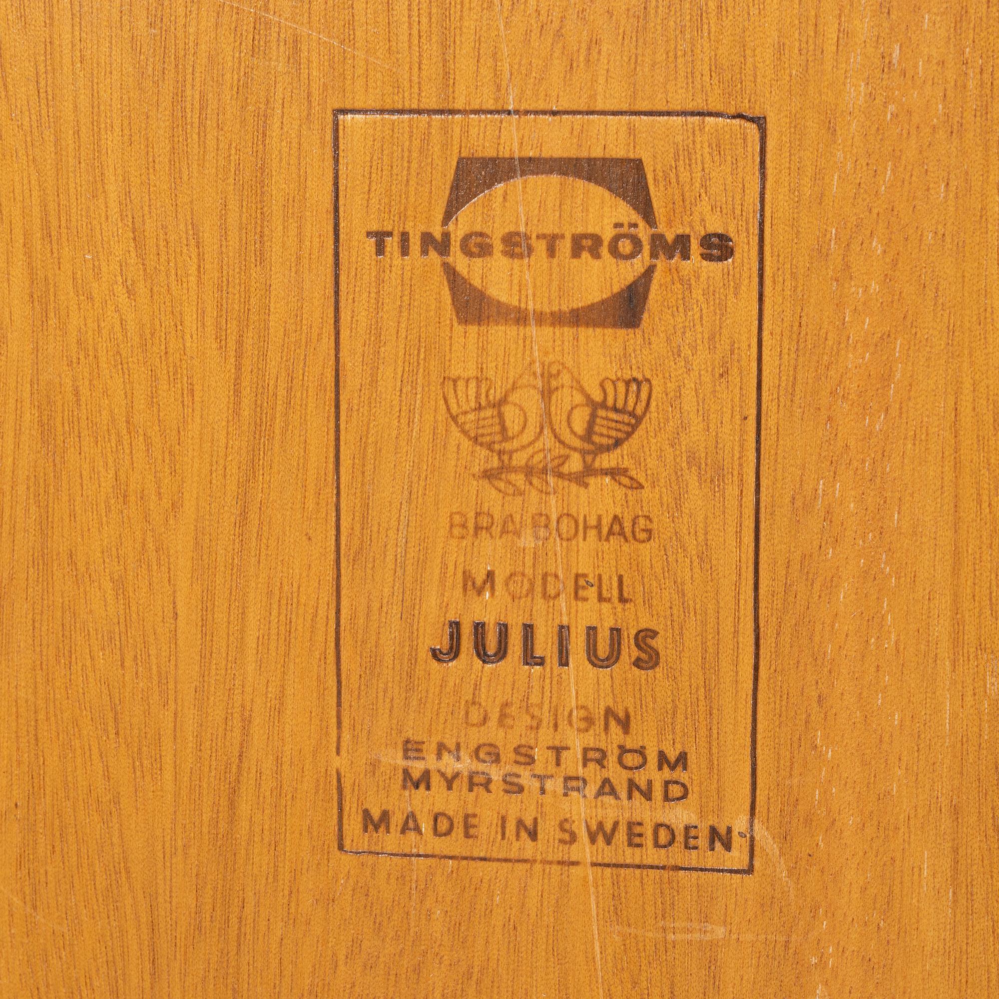 Sven Engström & Gunnar Myrstrand, serveringsvagn, "Julius", Bra Bohag, Tingströms, 1950/60-tal.