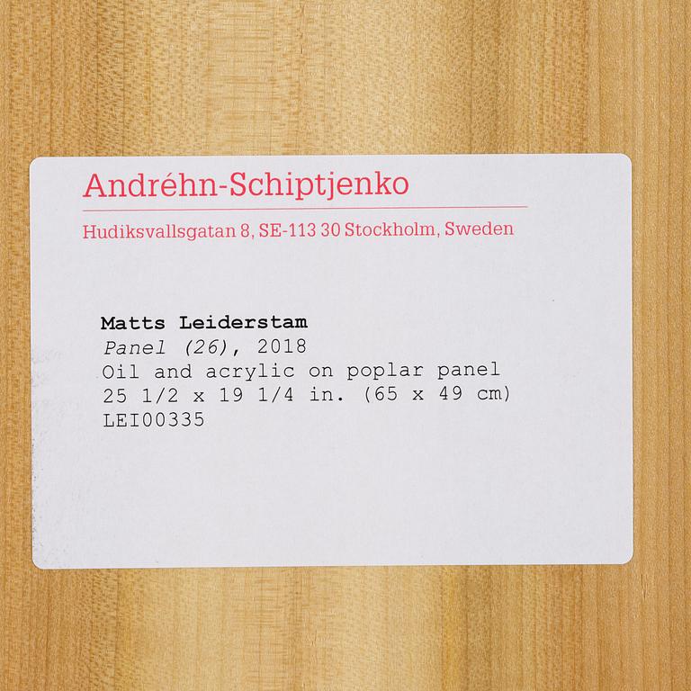 Matts Leiderstam, "Panel (26)".