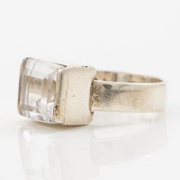 Wiwen Nilsson, ring silver with rock crystal.