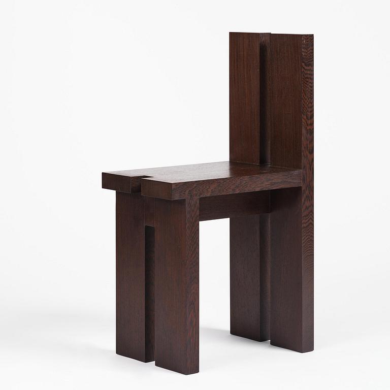 Nick Ross, a "P-A chair 03", ed. 1/8, executed in his own studio, Stockholm, 2024.
