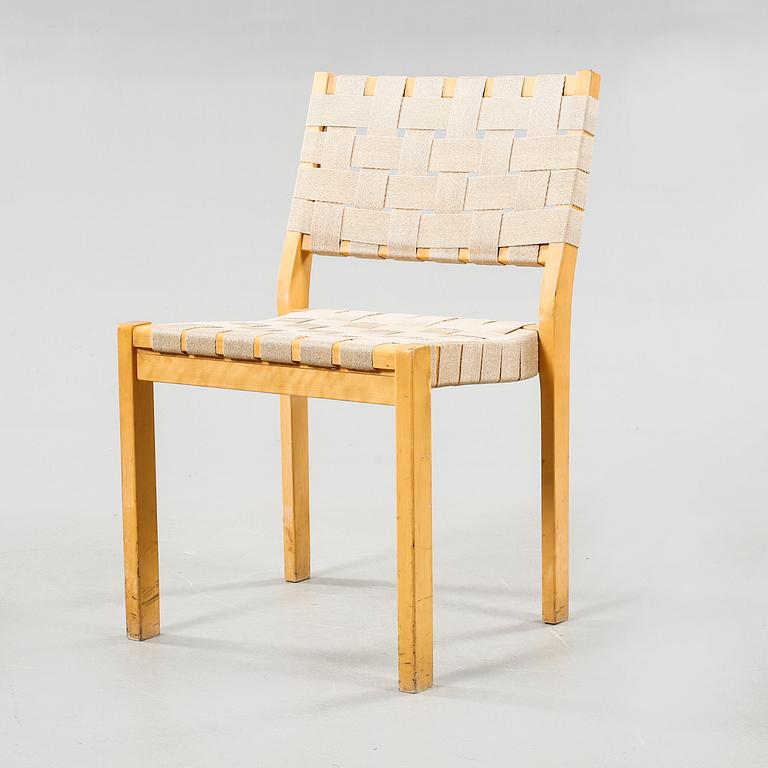 ALVAR AALTO, stolar, 6 st, modell 611, Artek, 1900-talets andra hälft.