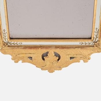 A Rococo mirror, second half of the 18th century.