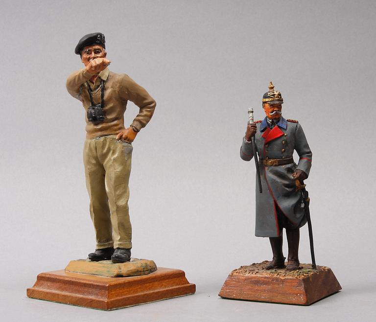 TENNFIGURER, 2 st, 1900-tal.