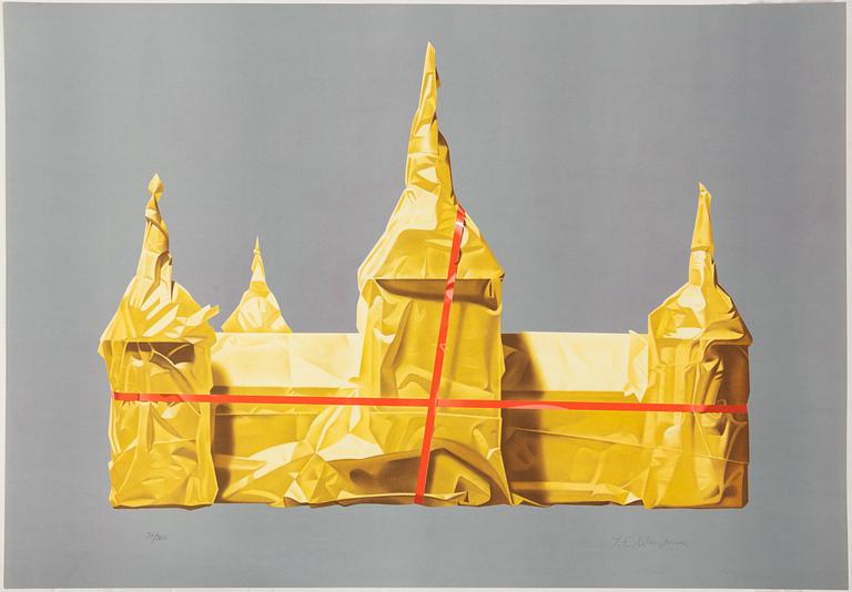 Yrjö Edelmann, "Wrapped castle of Kalmar".