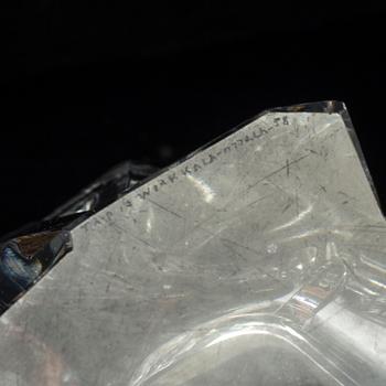 A glass bowl by Tapio Wirkkala for Iitala, 1958.
