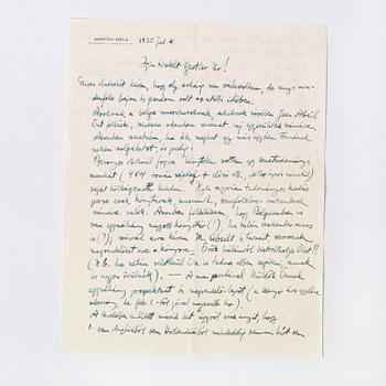 BÉLA BÁRTOK (1881-1945), eleven signed letters. Mostly dated Budapest 1930-38.