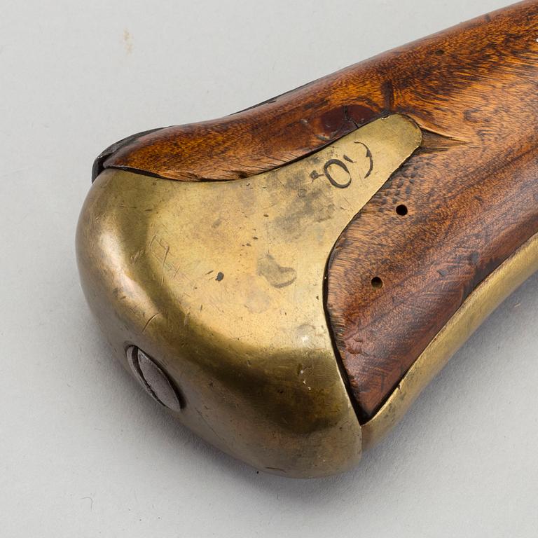 A FLINTLOCK PISTOL, model m/1807.