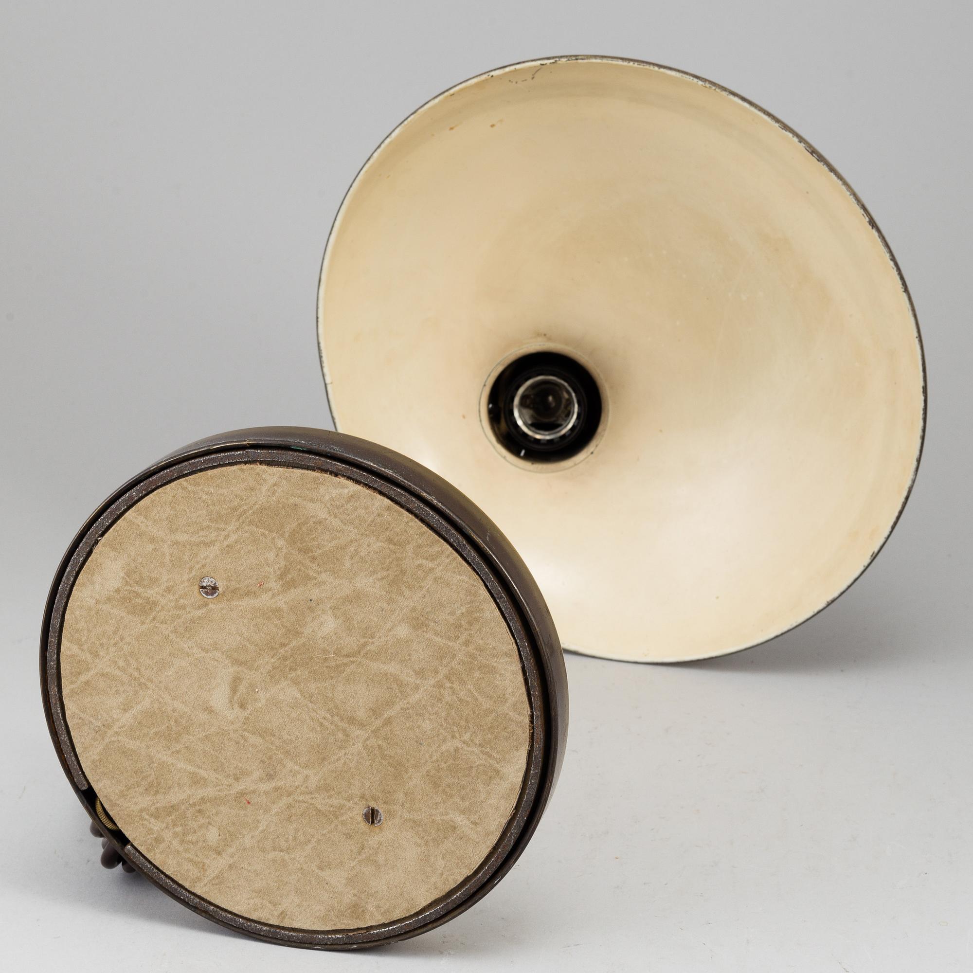 A 1950s Christian Dell table lamp.