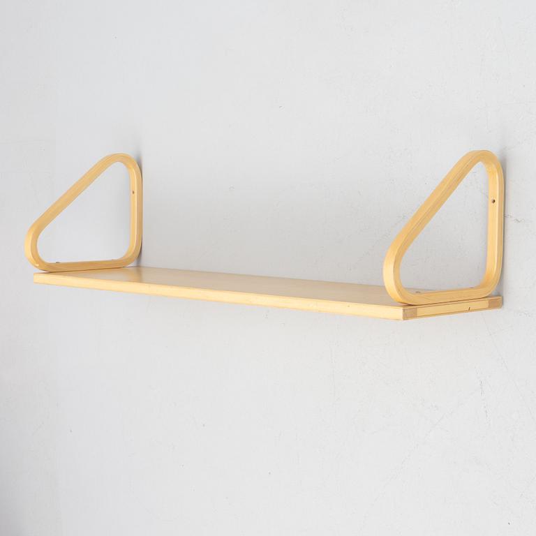 Alvar Aalto, a wall shelf, model 112b, Artek, Finland.