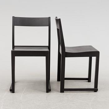 A set of six 'Orkesterstolen' chairs by Sven Markelius.