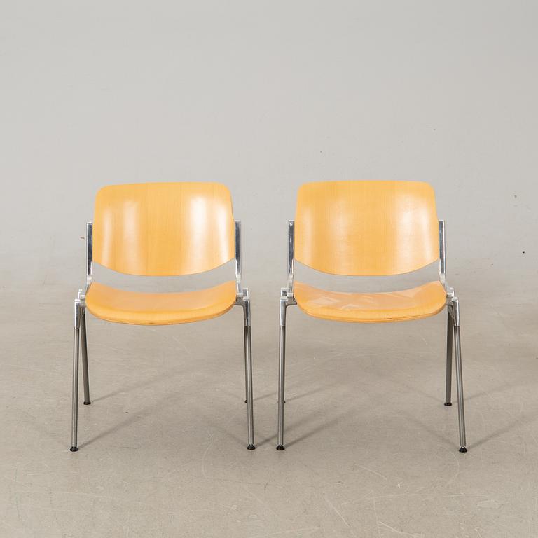 Giancarlo Piretti, Chairs 6 pcs, Castelli Italy.