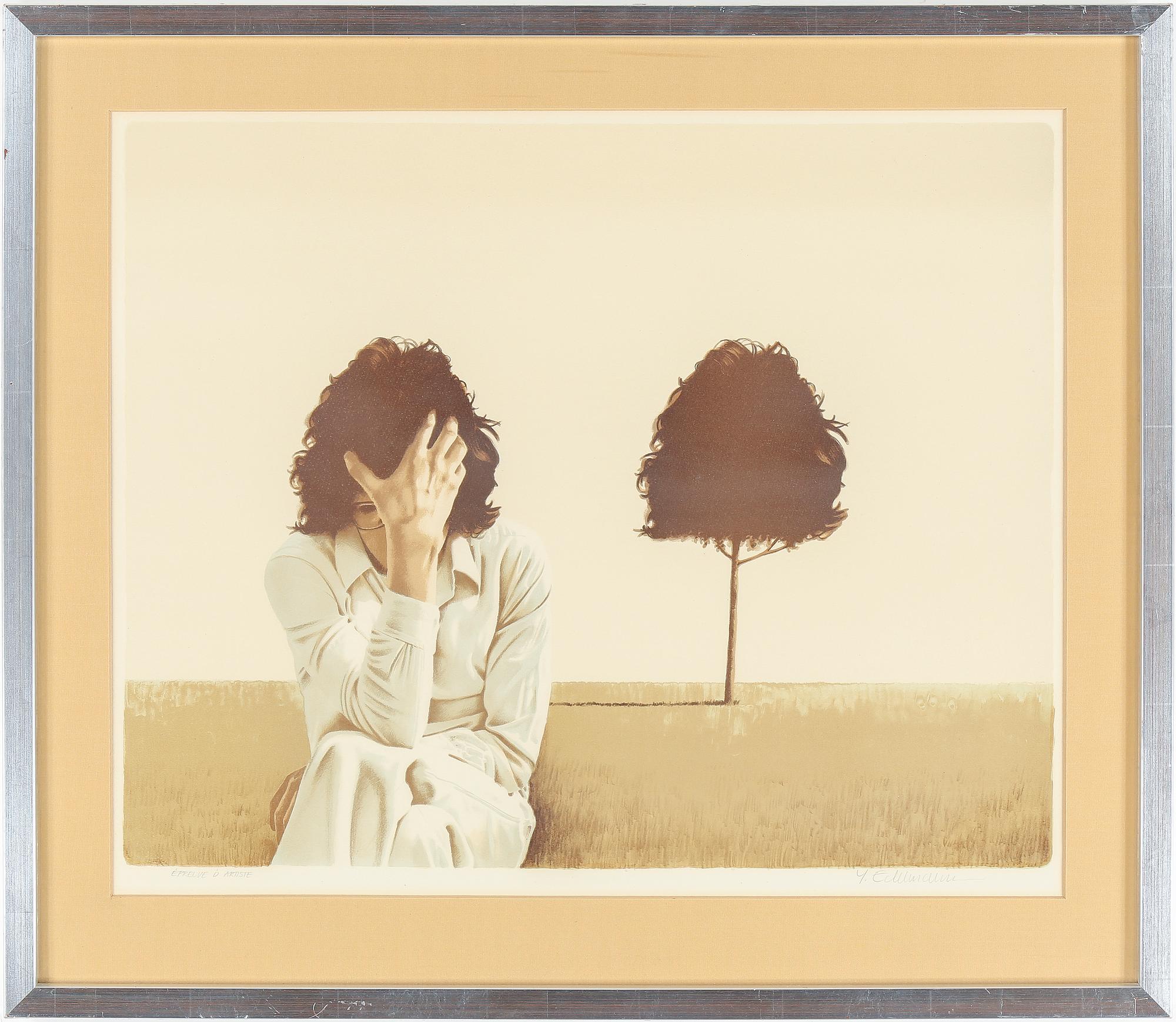 YRJÖ EDELMANN, färglitografi, signerad o numrerad EA.