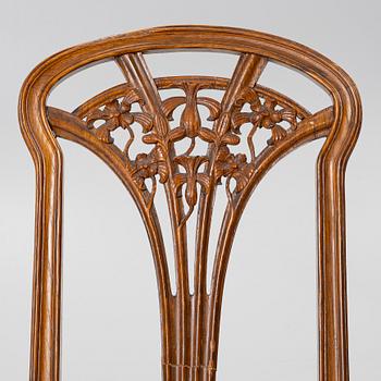 An Art nouveau chair, beginnnig of the 20th century.