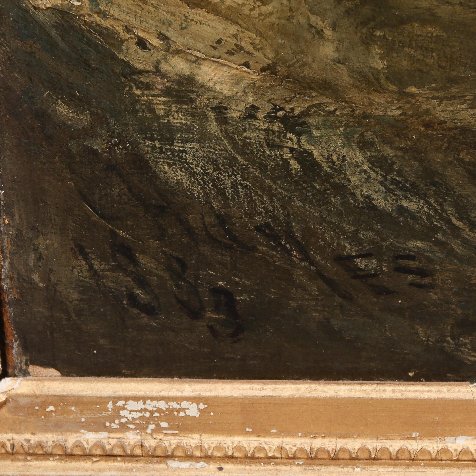 EDWIN HAYES, olja på duk, signerad och daterad 1883.