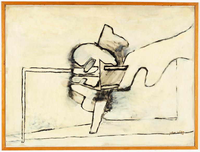 John Wipp, oilon canvas on panel, signed.