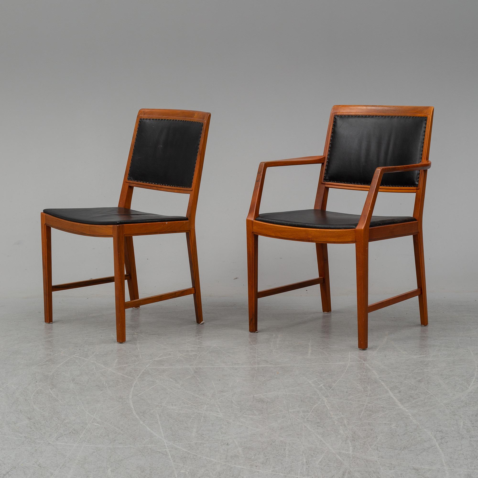 A set of table and chairs by Bertil Fridhagen for Bodafors.