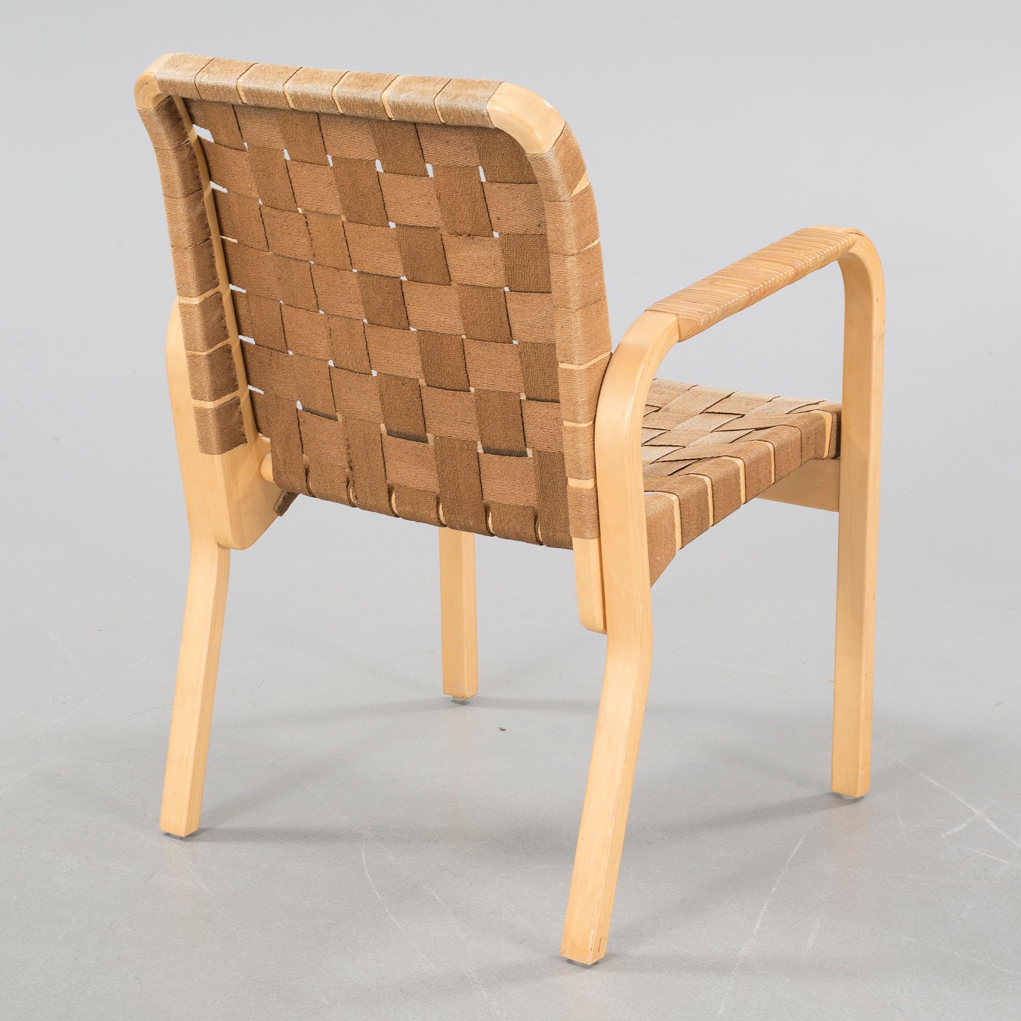A model 45 armchair, designed by Alvar Aalto, Artek, 20th century.