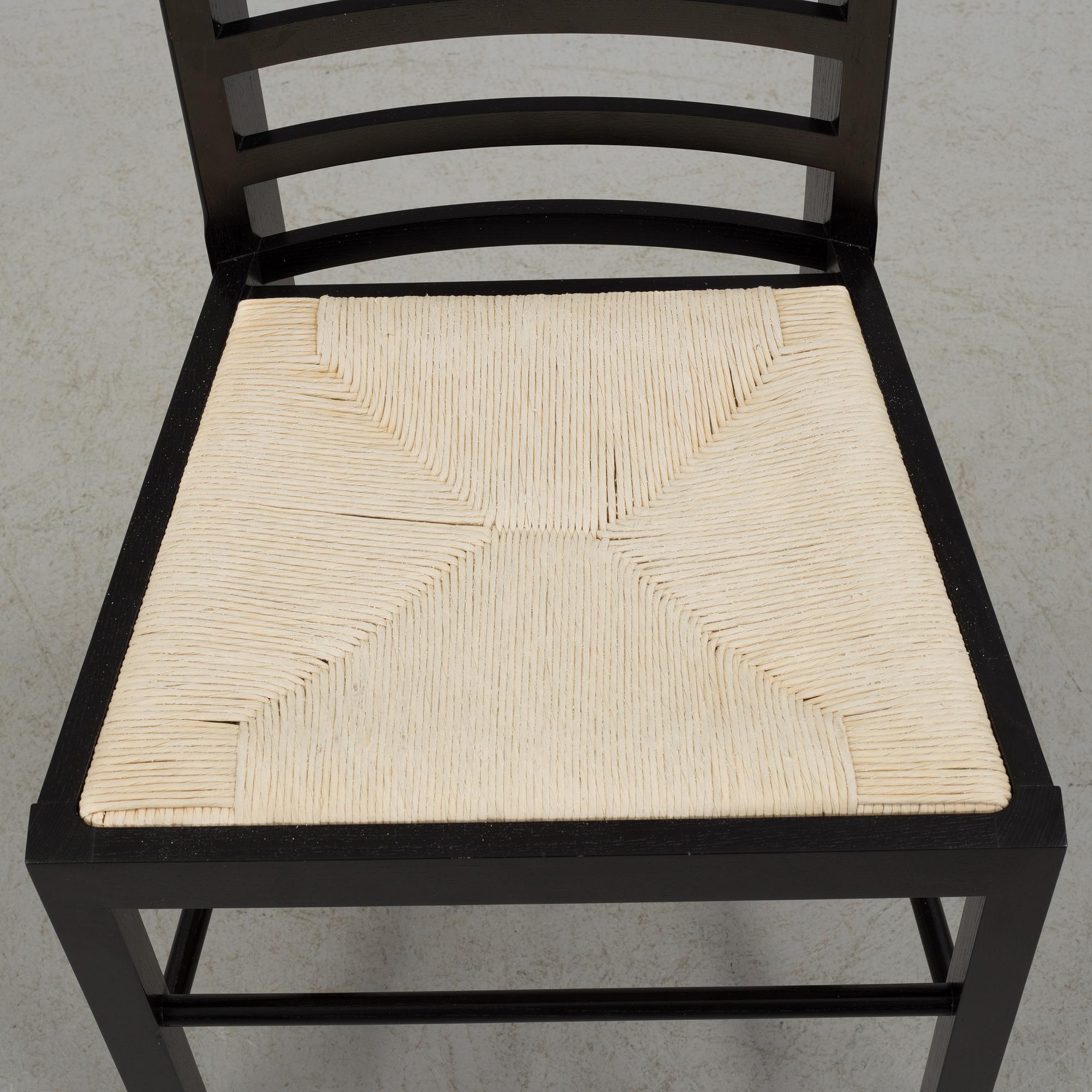 CHARLES RENNIE MACKINTOSH, stol, "Willow 2", Cassina, formgiven 1904, 1970-tal.