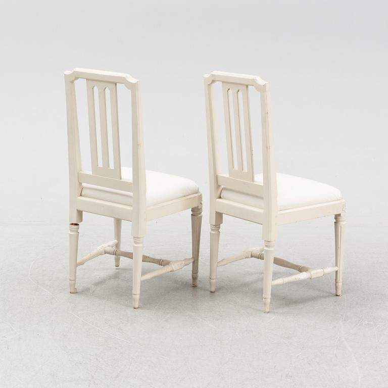 A pair of 'Odenslunda' Gustavian style chairs from Ikea, 1990's.