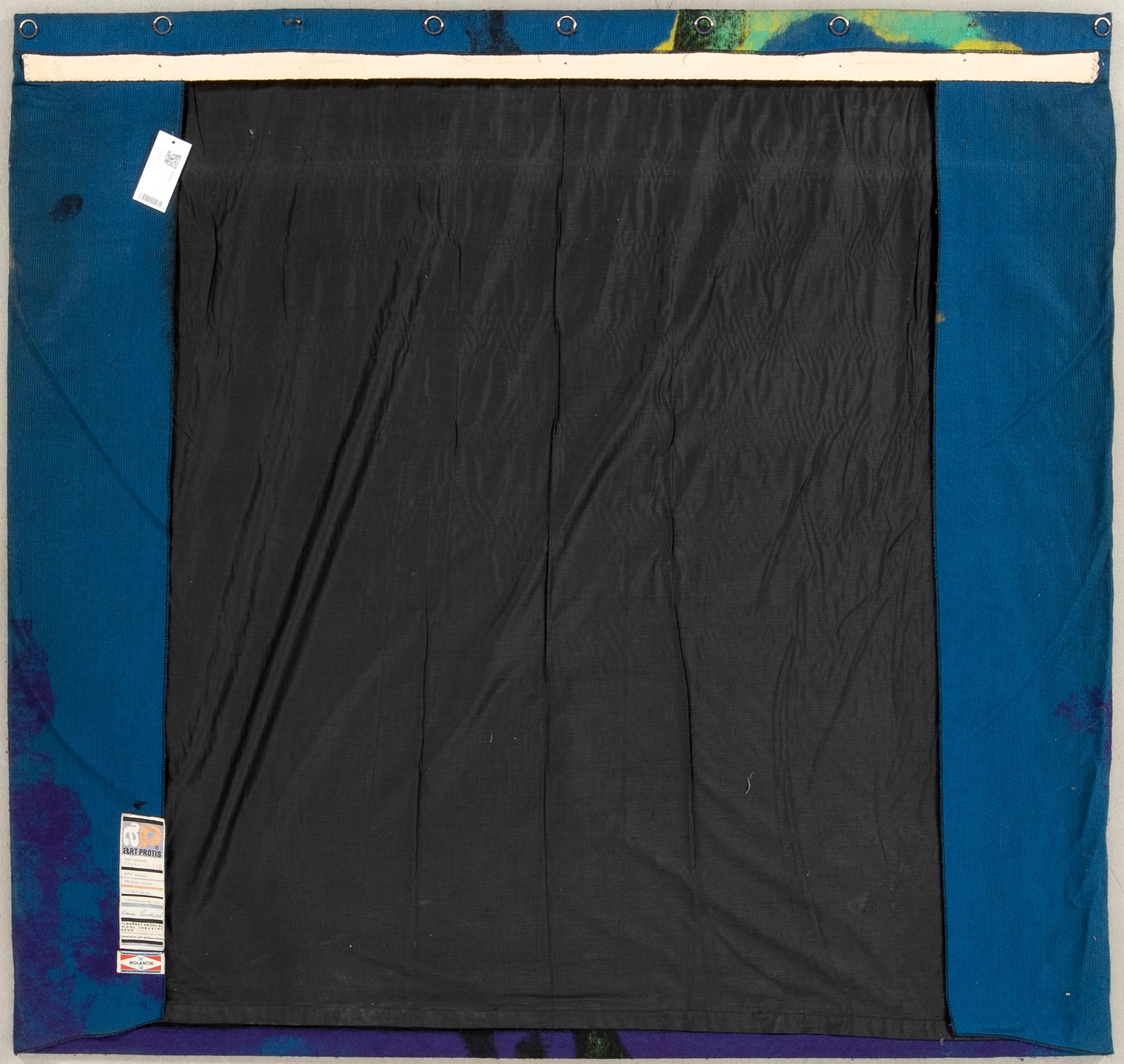 Hana Lendrová "Night Harvest" signed and dated 1968, approximately 152x160 cm.