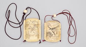 INROS, 2 st, ben, Japan 1900-tal.