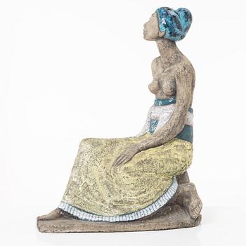 Mari Simmulson, skulptur, "Sittande balinesiska", modell 4294, Upsala-Ekeby, 1957.