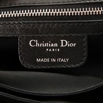 CHRISTIAN DIOR Quilted Ruffle Leather New Lock Flap Bag.