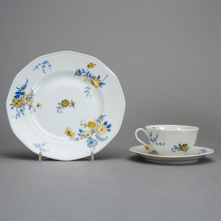 KAFFESERVIS, 24 delar, porslin. Theodore Haviland, Limoges, 1930-tal.