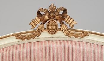 BADKARSSOFFA, gustaviansk stil, 1900-talets första hälft.