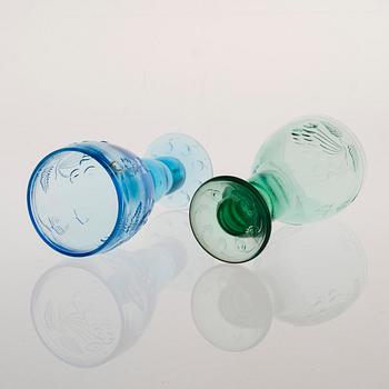 SERVIS, 21 delar, glas, "Tuttifrutti" Nanny Still, Humppila, Finland.
