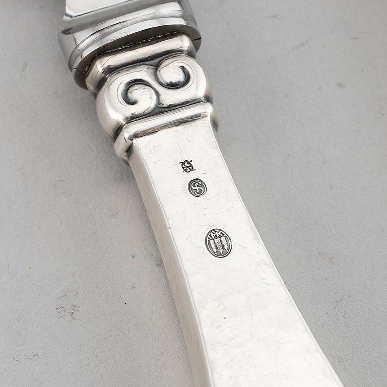A danish silver cutlery (54 pcs).
