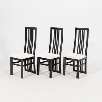 A set of six Italiena 1980s Tonon chairs.