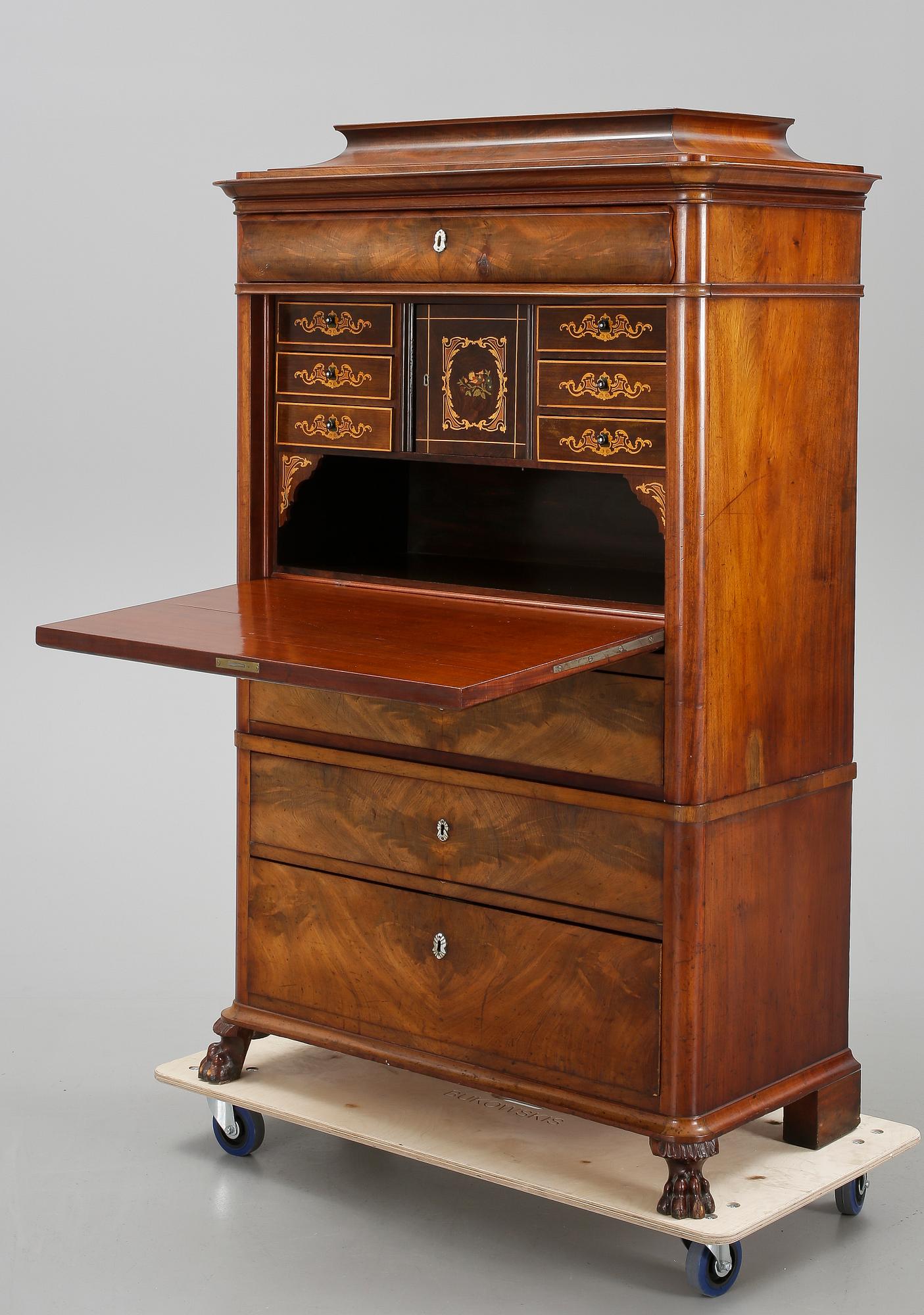 CHIFFONJÉ, senempire, 1800-talets mitt.
