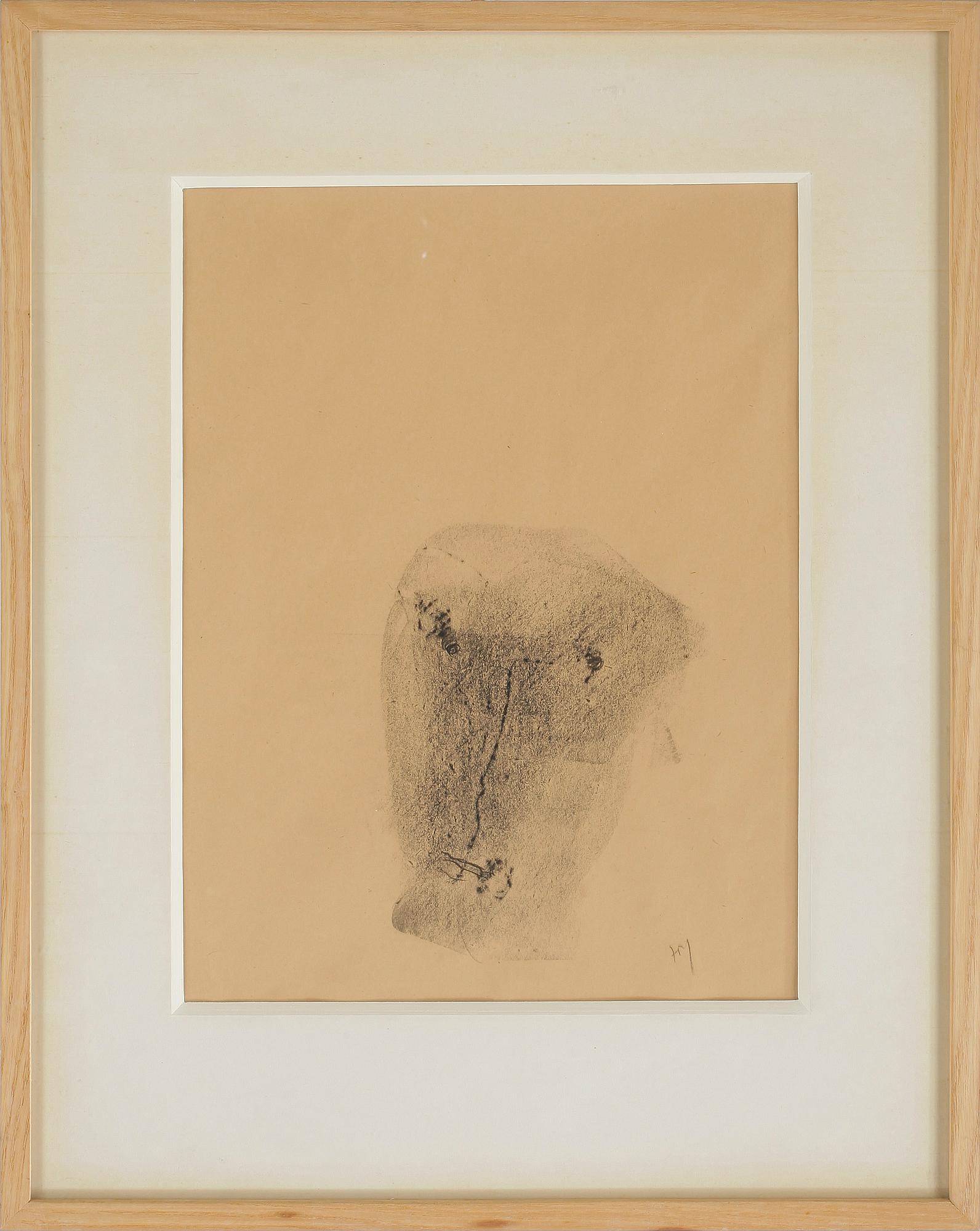 HENRI MICHAUX, tusch på papper. Sign.