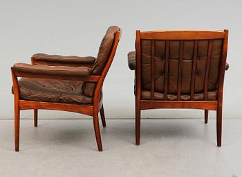 FÅTÖLJER, 3 st, Göte Möbler, Nässjö, 1900-talets andra hälft.