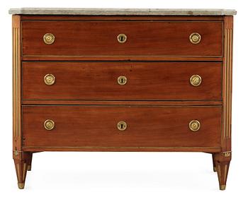 A late Gustavian late 18th century commode by J. Hultsten.