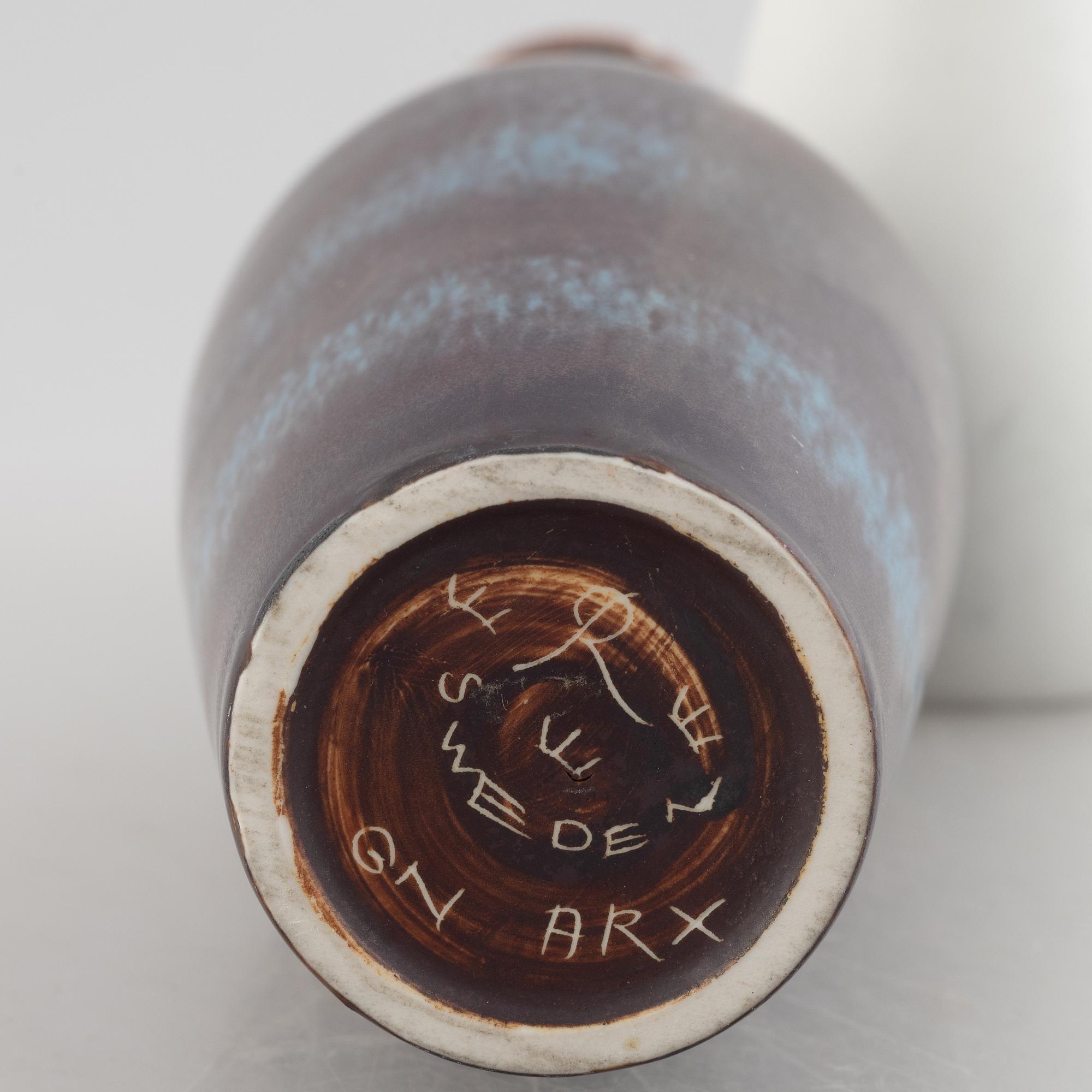 Gunnar Nylund, two vases, including 'Caolina', Rörstrand.