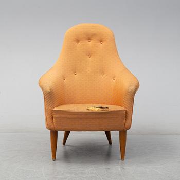 A second half of the 20th century 'Stora Adam' easy chair by Kerstin Hörlin-Holmquist for Nordiska Kompaniet.
