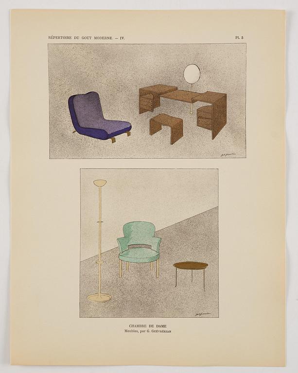 "Répertoire du Goût Moderne", three volumes, Nº 1, 2, 4.