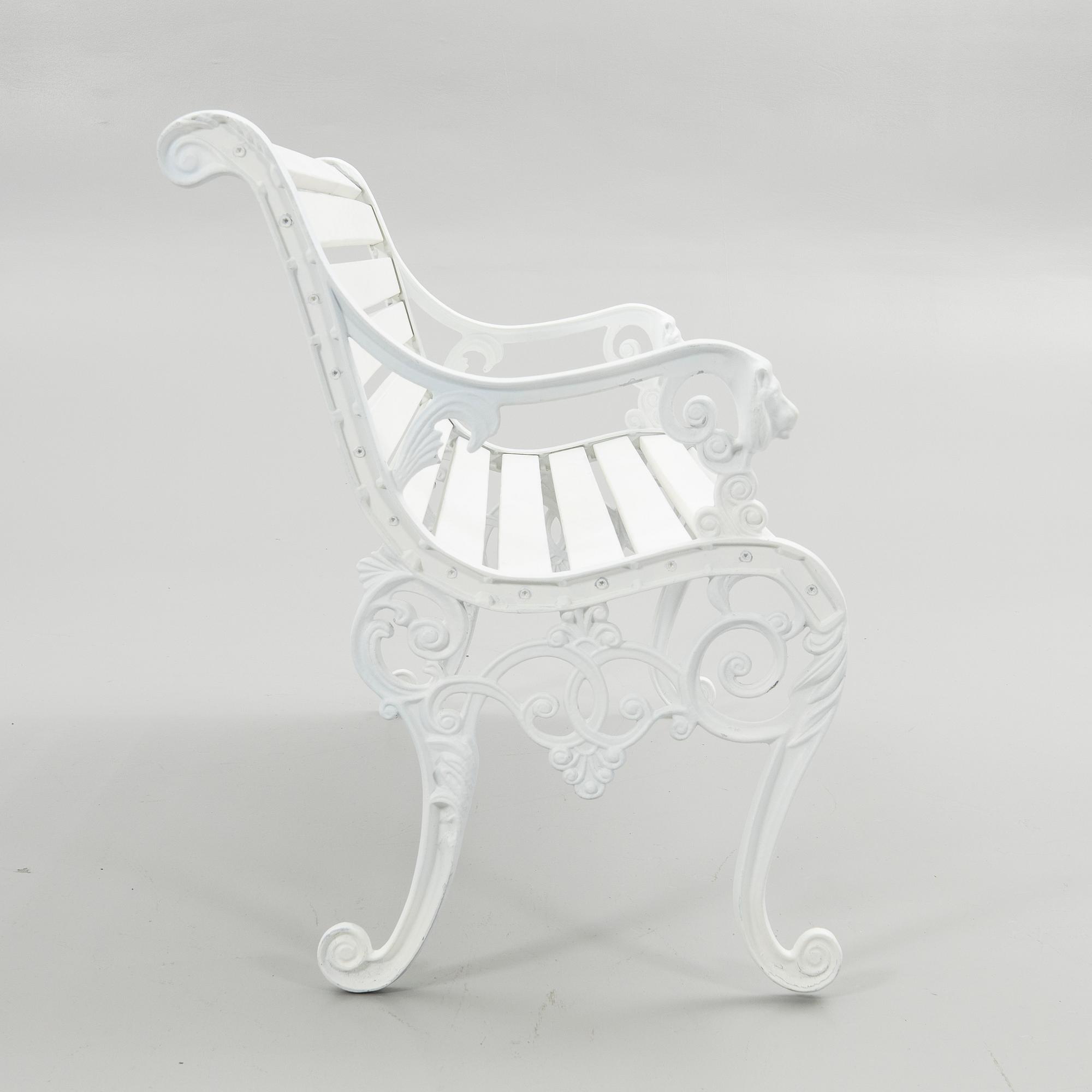 Garden bench, 20th century.