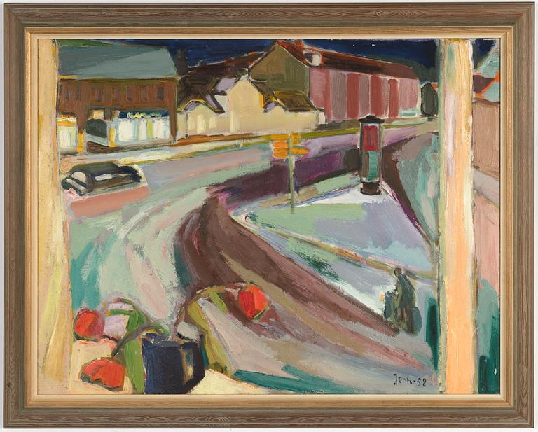 Gunnar Jonn, olja på duk, signerad och daterad 1958.