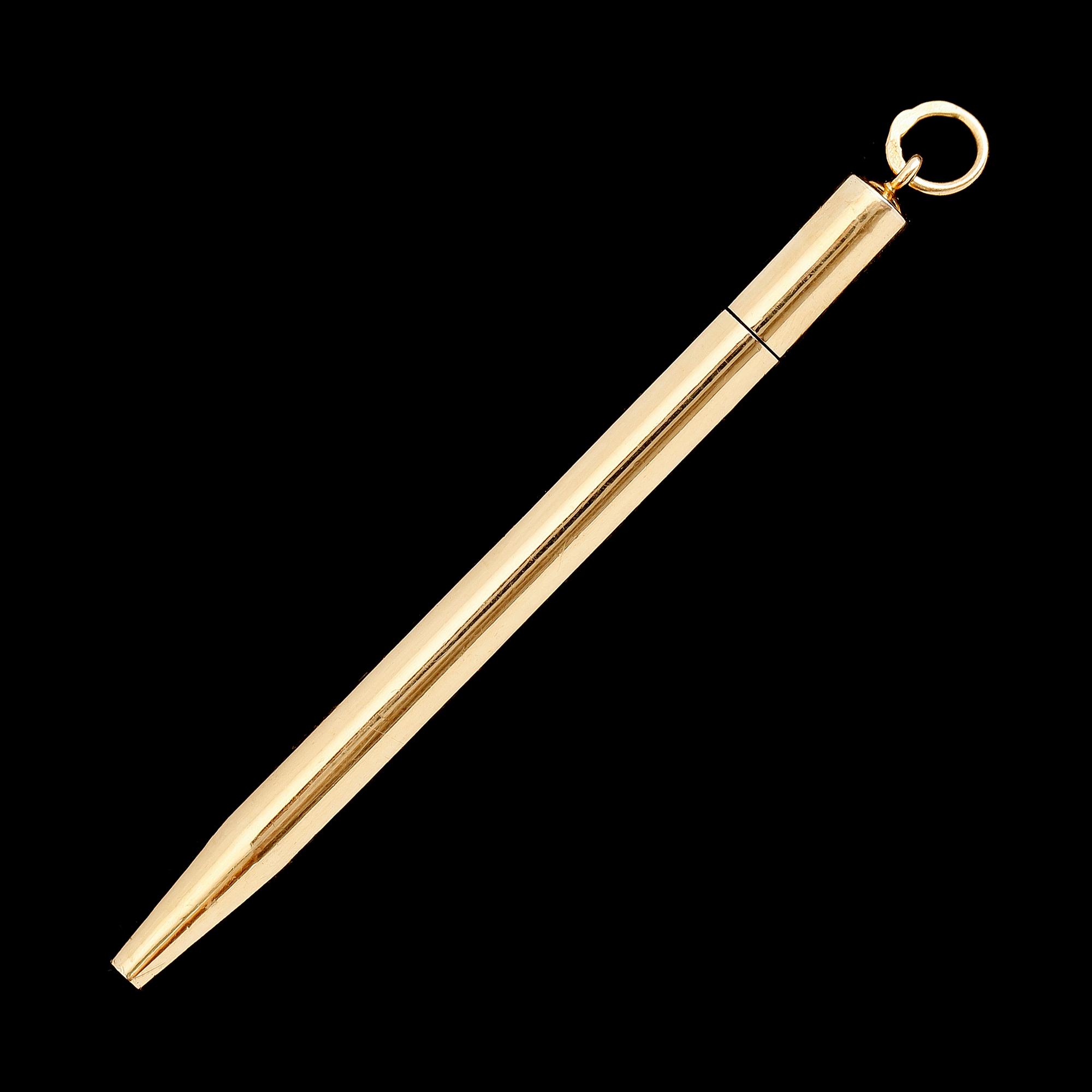 BLYERTSPENNA, 18 k guld. Vikt ca 3 gram.