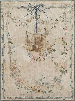 BRODERI, textil 1800-tal.