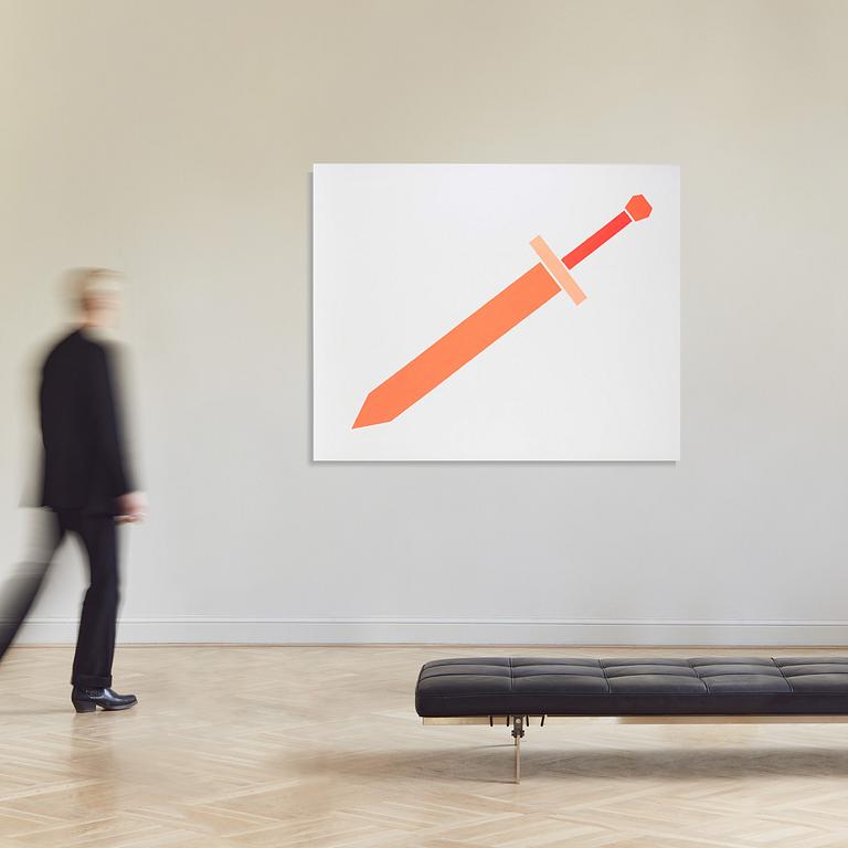 Andrew Gbur, gouache on canvas.