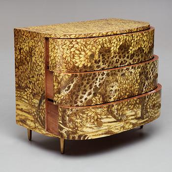 Piero Fornasetti, a "Leopardo" chest of drawers, Ateliers Fornasetti, Milan 1950-60's.