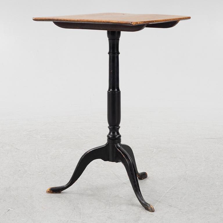 Folding table, 19th century.