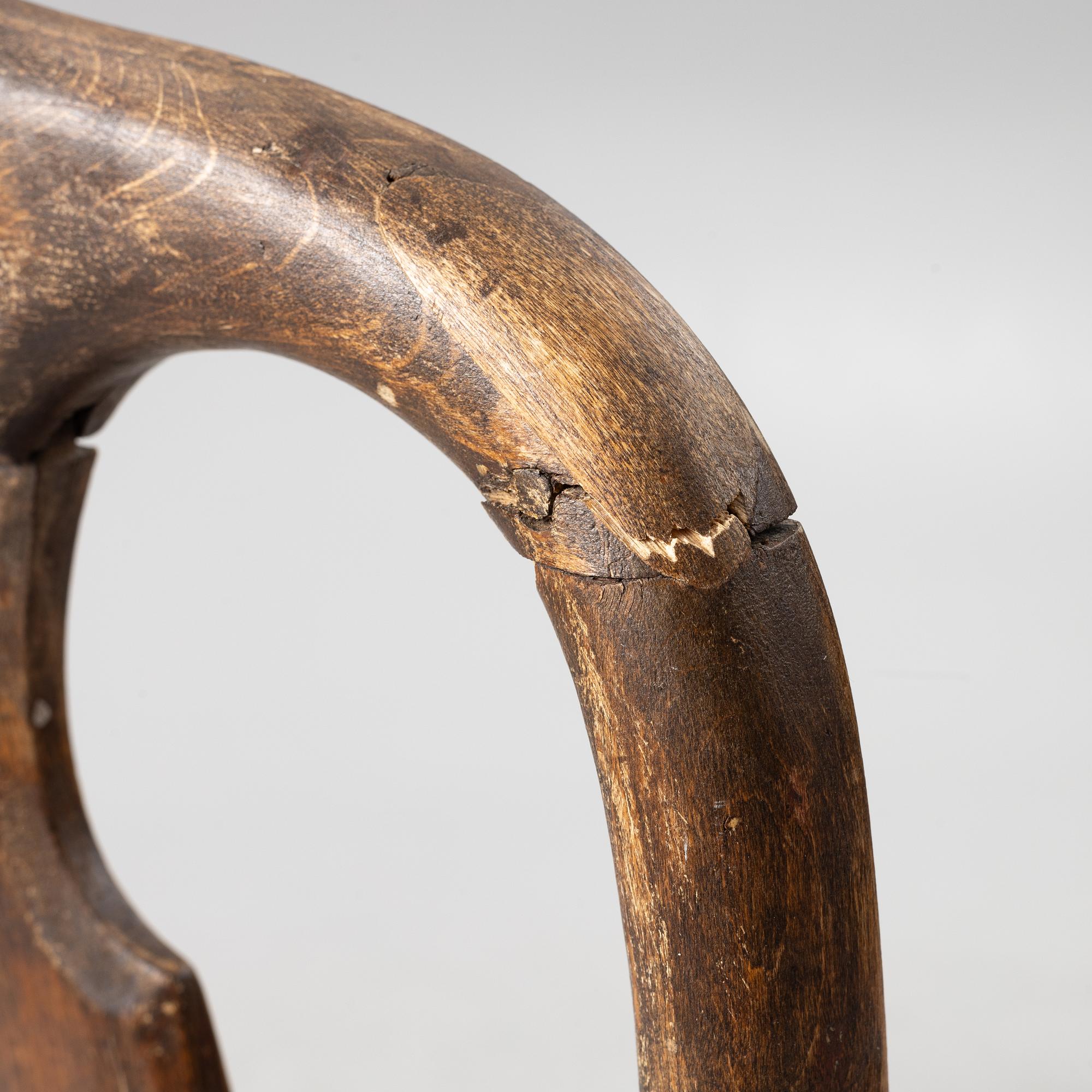 A pair of late 18th century Rococo chairs.