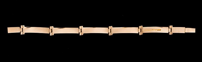 BJÖRN WECKSTRÖM, bracelet "Tundra", 14K gold. Lapponia 1972.